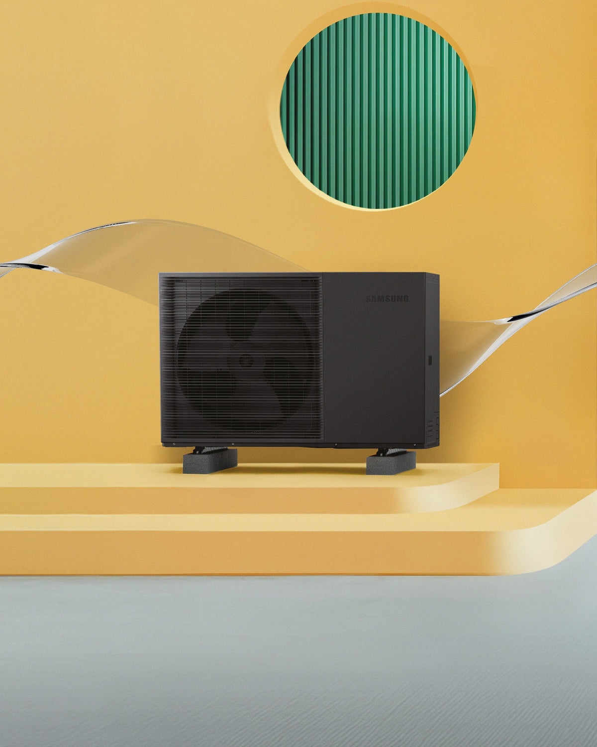 SAMSUNG EHS Quint vonkajšia jednotka 16 kW 1f — vizualizácia na podiu