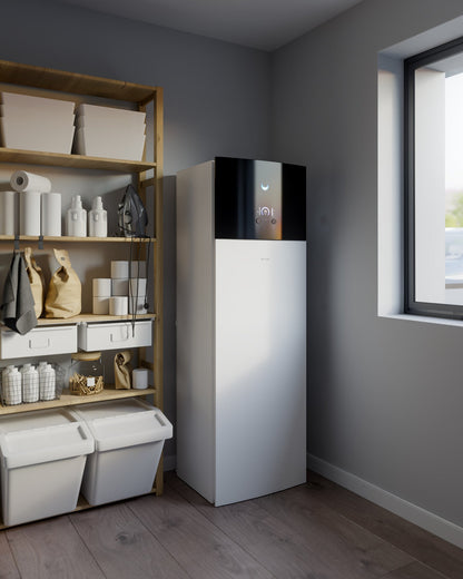 DAIKIN Altherma 3 R XL 16 kW – 230 l · 1 zóna, 3f — vnútorná jednotka v interiéri, technická miestnosť