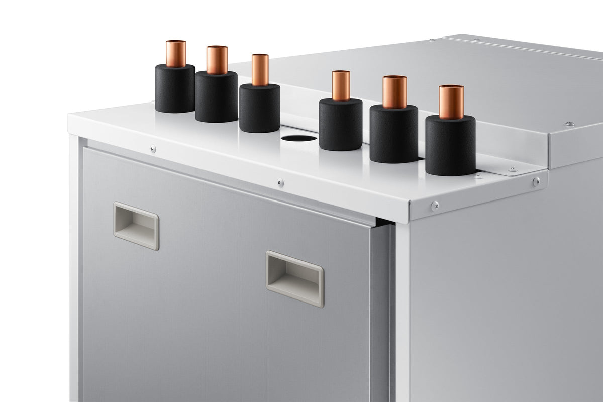 SAMSUNG EHS Split 9 kW – 260 l · 1 zóna, 3f — prípojky na hornej strane zblízka
