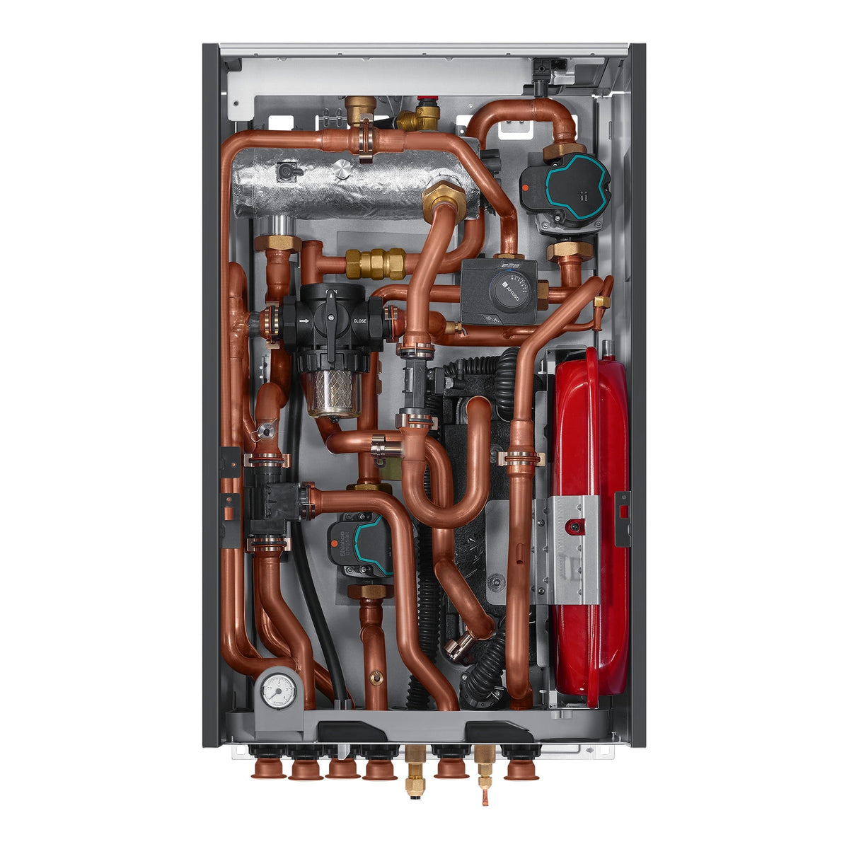 SAMSUNG EHS TDM Plus 9 kW – Bez zásobníka · 2 zóny — pohľad do vnútra bez krytu